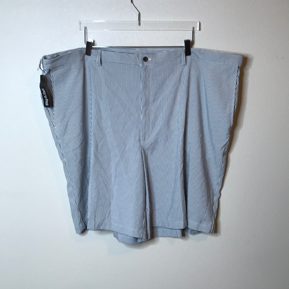 Haggar Stripes White Blue Sz 52